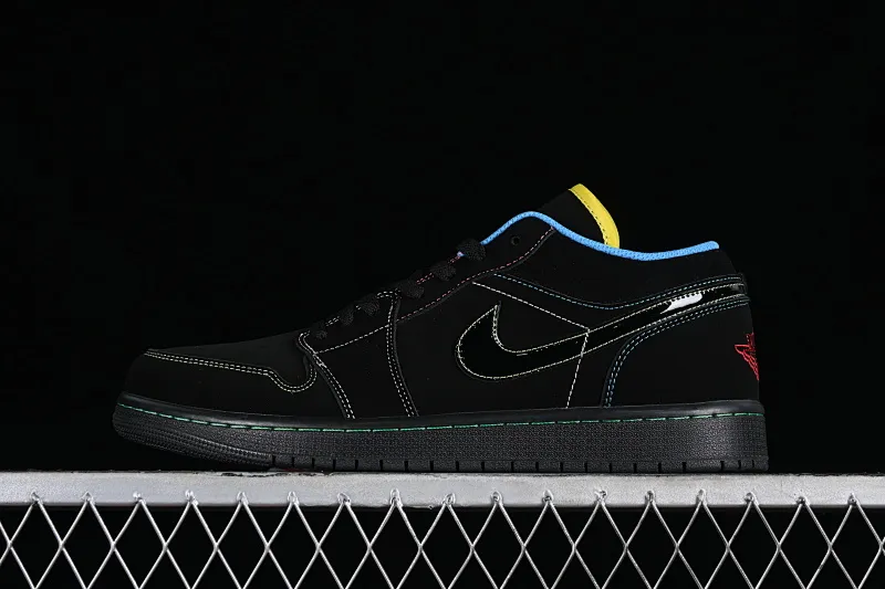 All categories Air Jordan Jordan series basketball shoes Air Jordan 1 Low Air Jordan 1 Low AJ1 Joe 1 black and green low-top cultural basketball shoes 338145-003